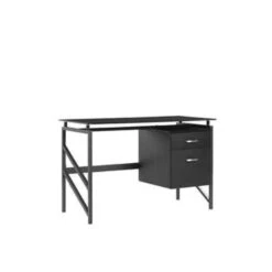 Beliani Bureau MORITON - Zwart Mdf -Beliani 9e93ea9def434b3e8bd2e19e07412870