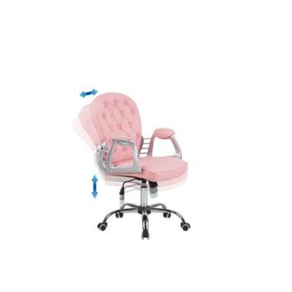 Beliani Bureaustoel PRINCESS - Roze Kunstleer Beliani Bureaustoel PRINCESS - Roze Kunstleer -Beliani 9ebca098962b48debcbc2682051e41e0