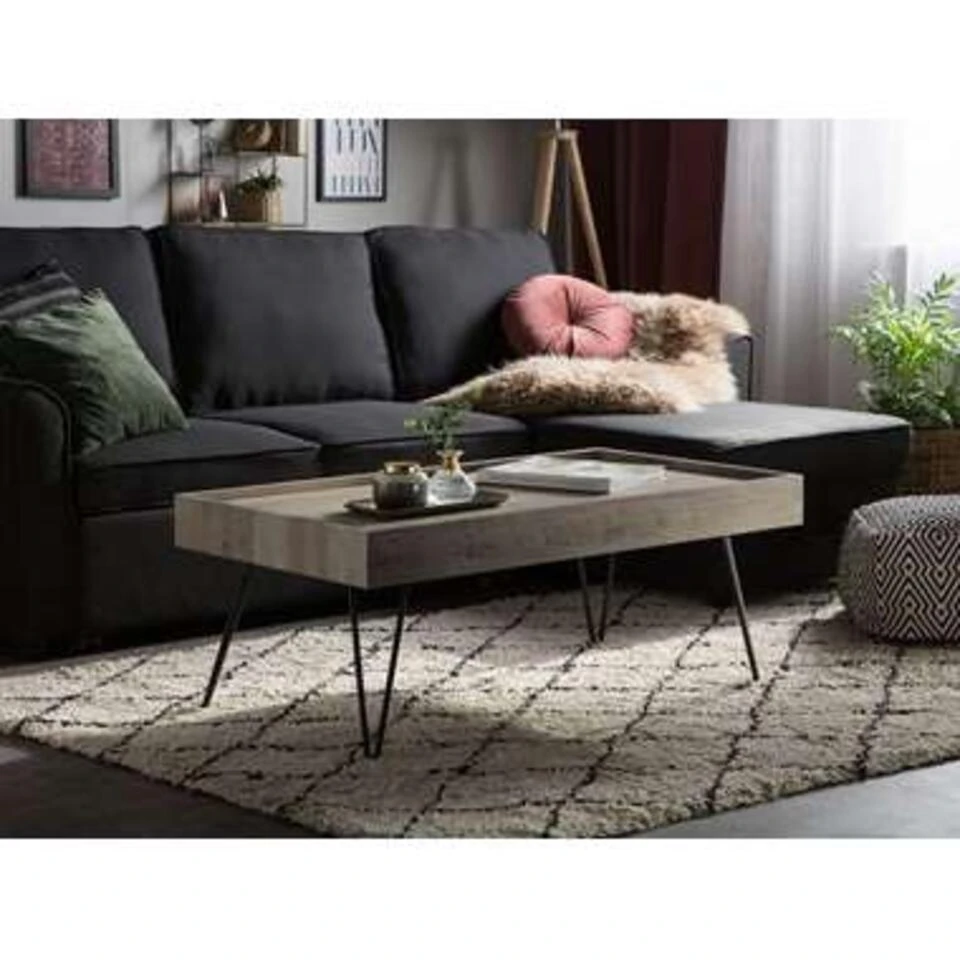 Beliani Salontafel WELTON - Donkere Houtkleur Mdf Beliani Salontafel WELTON - Donkere Houtkleur Mdf -Beliani 9ece581e277f43e4912157ed13b00420