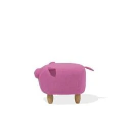 Beliani Dierenhocker PIGGY - Roze Polyester -Beliani 9f09b6913d654b4fa2bd7f728eca5d54