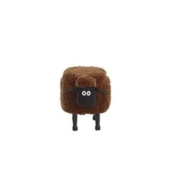 Beliani Dierenhocker SHEEP - Bruin Polyester -Beliani a2806df9af8f45c9bed02b2387e57bf2
