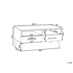 Beliani Salontafel ALLOA - Lichte Houtkleur Spaanplaat 5 Beliani Salontafel ALLOA - Lichte Houtkleur Spaanplaat -Beliani a714b64fb8ba4183bf43366e0be74f7f