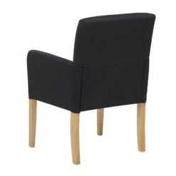 Beliani Eetkamerstoel ROCKEFELLER - Zwart Polyester -Beliani aaf1e4e973fe4cd5b8d73b31e9282d3c