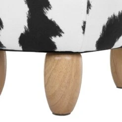 Beliani Dierenhocker COW - Zwart Polyester -Beliani adc8bbe1c8ac41ebb718cdf946c0c102