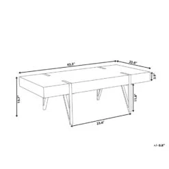 Beliani Salontafel ADENA - Donkere Houtkleur Mdf -Beliani af6ef78137c74980a55fc5c56193b7b1