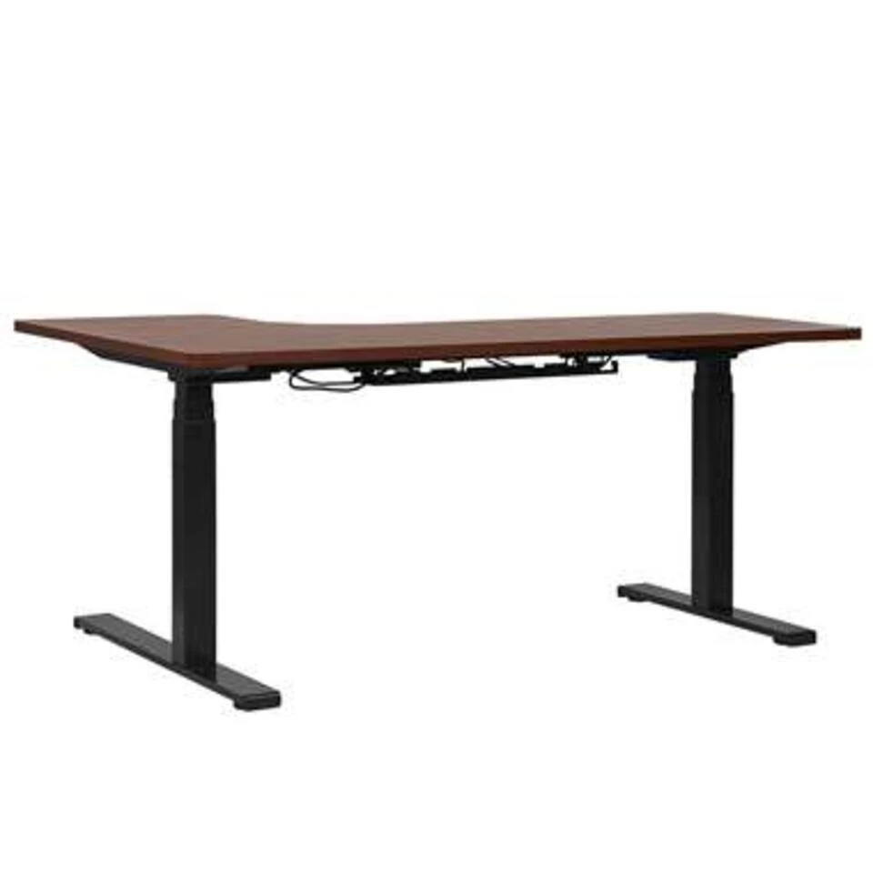 Beliani Verstelbaar Bureau DESTIN - Donkere Houtkleur Spaanplaat Beliani Verstelbaar Bureau DESTIN - Donkere Houtkleur Spaanplaat -Beliani b17b7ead8cc740779cbffffd3455bc67