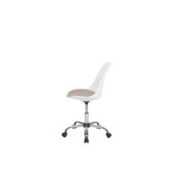 Beliani Bureaustoel DAKOTA - Wit Polypropyleen -Beliani b3b7bf7983224f6c80addf8830e01c5d