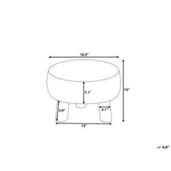 Beliani Hocker MUNDRA - Grijs Katoen 4 Beliani Hocker MUNDRA - Grijs Katoen -Beliani b41aef727a194823a9dc117927fb2139