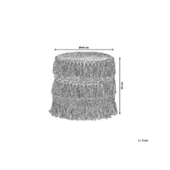 Beliani Poef NOIDA - Beige Katoen -Beliani b9d18572738c4917958e72839f09e475