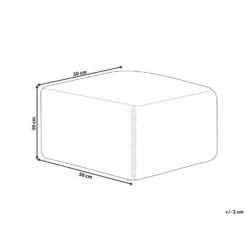 Beliani Poef CUMBUM - Multicolor Jute -Beliani ba343f78646442f78a8d263289251e2d