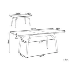 Beliani Eettafel BARBOSA - Donkere Houtkleur Mdf 5 Beliani Eettafel BARBOSA - Donkere Houtkleur Mdf -Beliani bcefb3e5e29243d49b2233b9e2a6da25