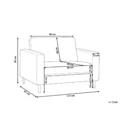Beliani Fauteuil SAVALEN - Bruin Kunstleer -Beliani be9af81965ab405ca7c9c9e82fcbf93e