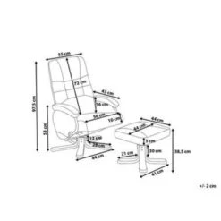 Beliani Massagestoel RELAXPRO - Beige Kunstleer -Beliani bf881d01e5614c328da1230227dcb81e