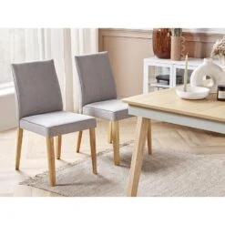 Beliani Eettafel PHOLA - Lichte Houtkleur Mdf -Beliani c61390e7c37342579218ca9027c25d2f