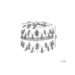 Beliani Poef THONDI - Beige Katoen -Beliani c74b55466bbe4dfab1235b64a1827379