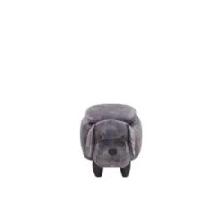 Beliani Dierenhocker DOGGY - Grijs Fluweel -Beliani c8d1aa68f8284d478cf01ae6eef2b469