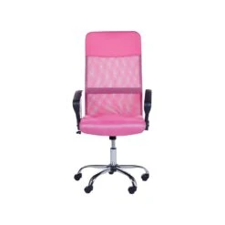 Beliani Bureaustoel DESIGN - Roze Mesh -Beliani cb87f24b353e448e9b7f1b111a235c08