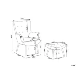 Beliani Fauteuil VEJLE - Blauw Fluweel -Beliani cbd5b0a979364dff9aaab470dd061054