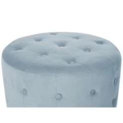 Beliani Poef TAMPA - Grijs Fluweel -Beliani d5016d1c34394e51b77184181c11409a