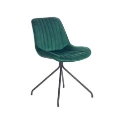 Beliani Eetkamerstoel NAVASOTA - Groen Fluweel -Beliani da2bbcd46b324c2ab8a5093c89b76a62