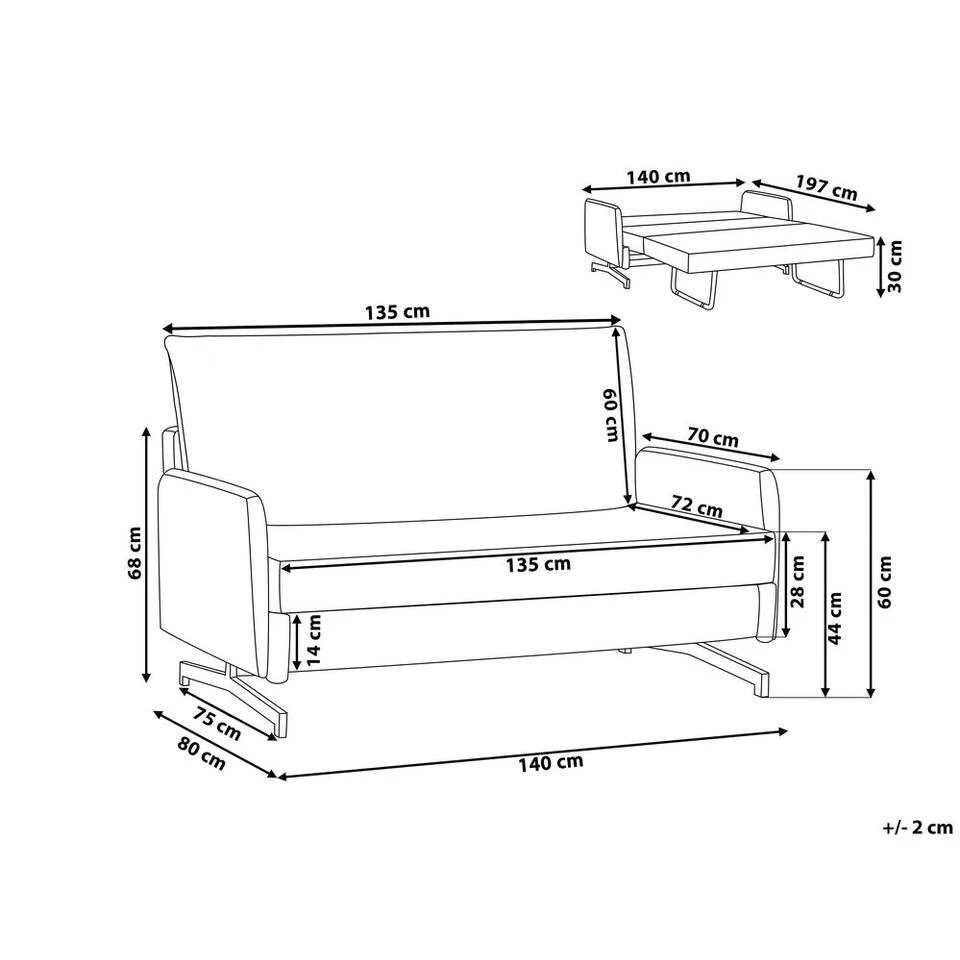 Beliani Tweezitsbank - BELFAST Grijs Polyester Beliani Tweezitsbank - BELFAST Grijs Polyester -Beliani da5aa3f0e59240db92fcba918117978e