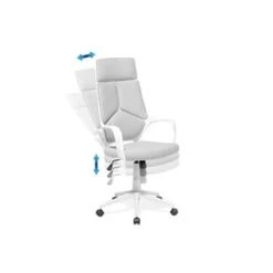 Beliani Bureaustoel DELIGHT - Grijs Polyester -Beliani e22ecfe81f994a8e95fb6122a9323df1