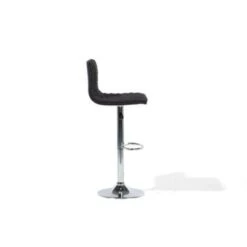 Beliani Barkruk ORLANDO - Zwart Polyester -Beliani e7fef54e988543da92290f708f8d84aa