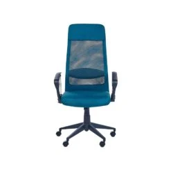 Beliani Bureaustoel PIONEER - Blauw Polyester -Beliani e9ff117d0ca6423ca52b4c063278fc38