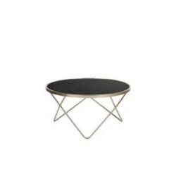 Beliani Salontafel MERIDIAN - Zwart Veiligheidsglas -Beliani eac3b9fdbbd94af1b957864be6a161d8