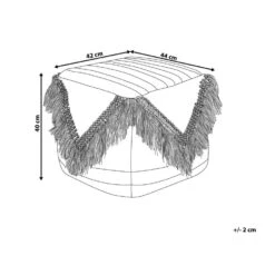 Beliani Poef KOCHI - Roze Katoen, Polyester -Beliani f088cfec697f48798f468412d06d4626