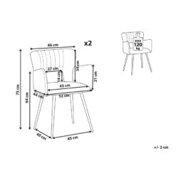 Beliani Eetkamerstoel SANILAC - Roze Fluweel -Beliani f0ae0e4df4c74b38870a6d359a7f6236 7