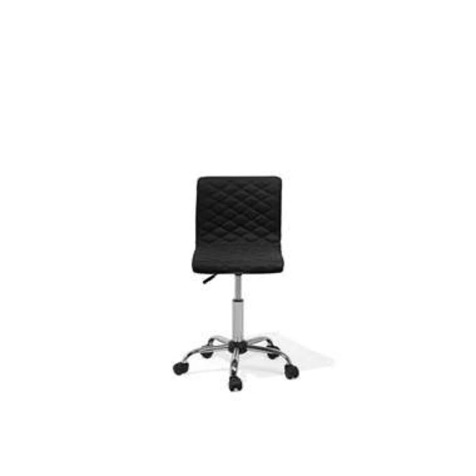 Beliani Bureaustoel ORLANDO - Zwart Polyester Beliani Bureaustoel ORLANDO - Zwart Polyester -Beliani f29c8d3fbca34b2d802b0fc6260011c2