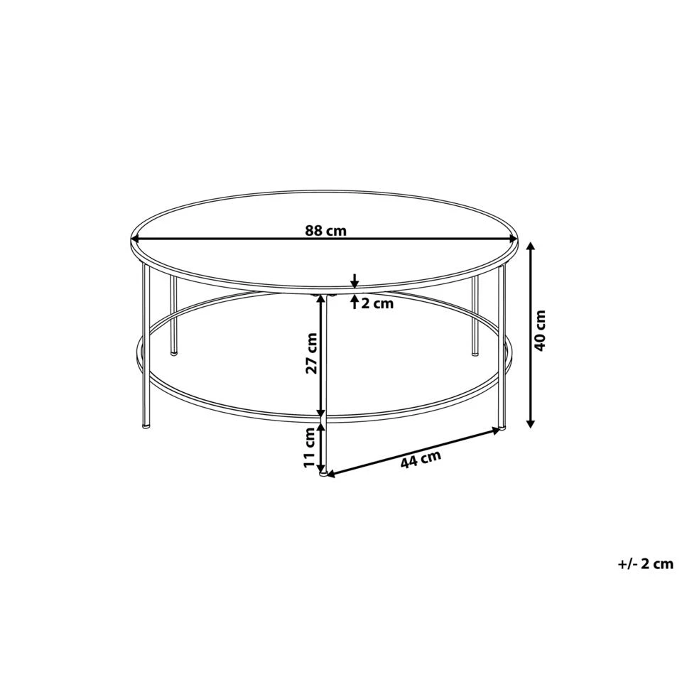 Beliani Salontafel FLORENCE - Zwart Glas Beliani Salontafel FLORENCE - Zwart Glas -Beliani f81b93e447804efebf00bcf380f1cc66