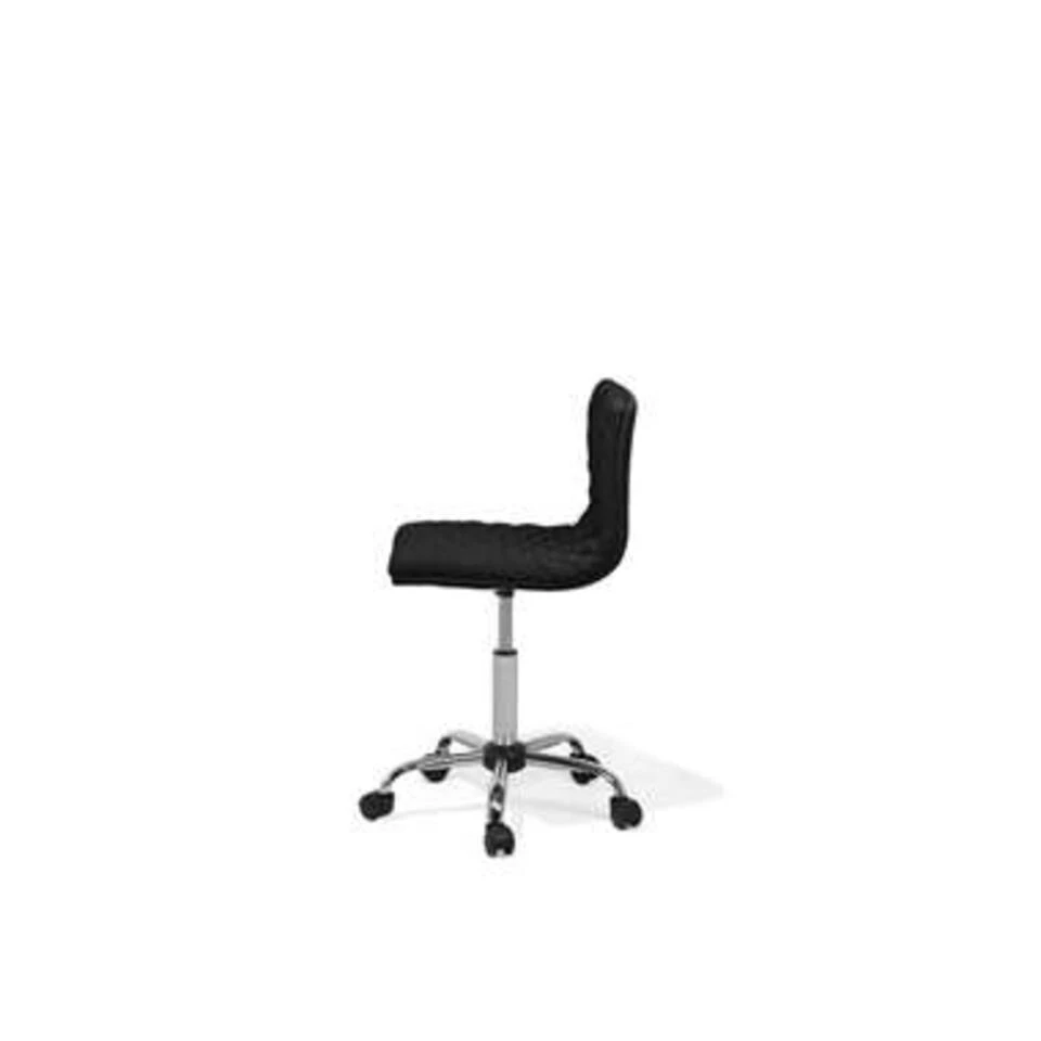 Beliani Bureaustoel ORLANDO - Zwart Polyester Beliani Bureaustoel ORLANDO - Zwart Polyester -Beliani f9544f56008340b89bb24fed7307d02b